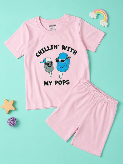 Chilling With My Pops T-Shirt & Shorts Set