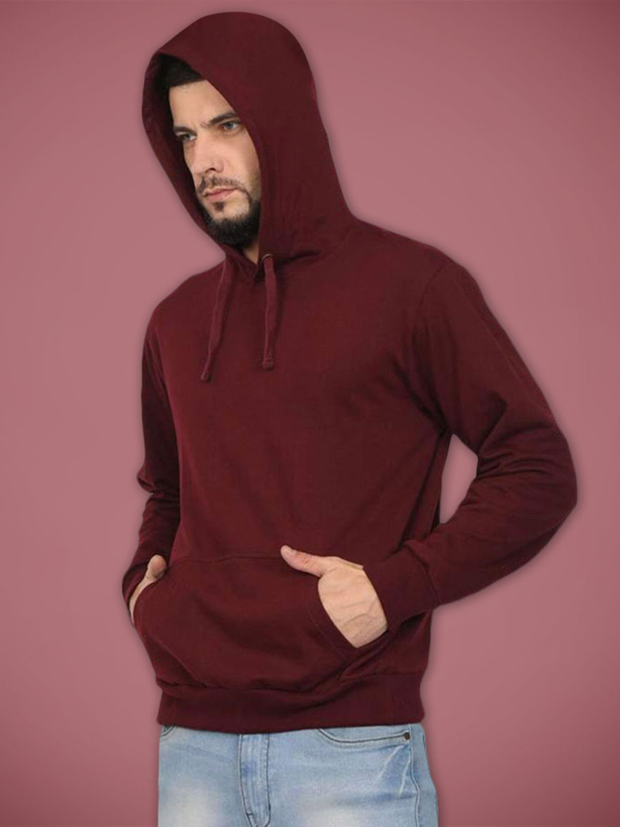 Maroon clearance colour hoodie