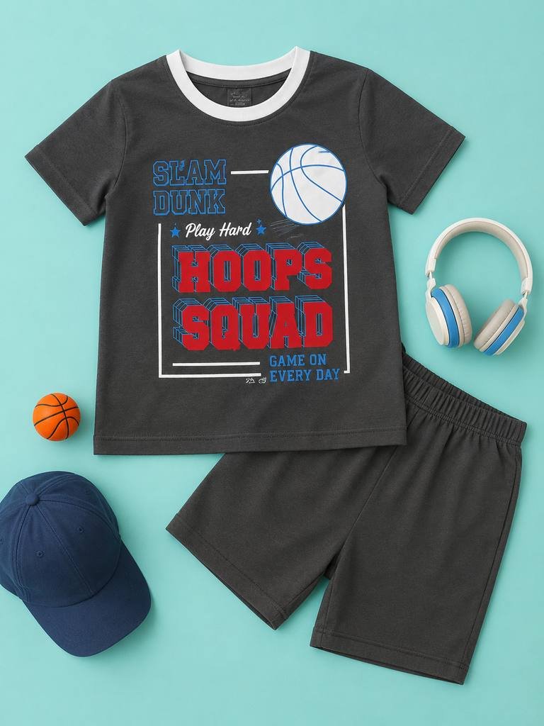 Basket Ball T-Shirt & Shorts Set