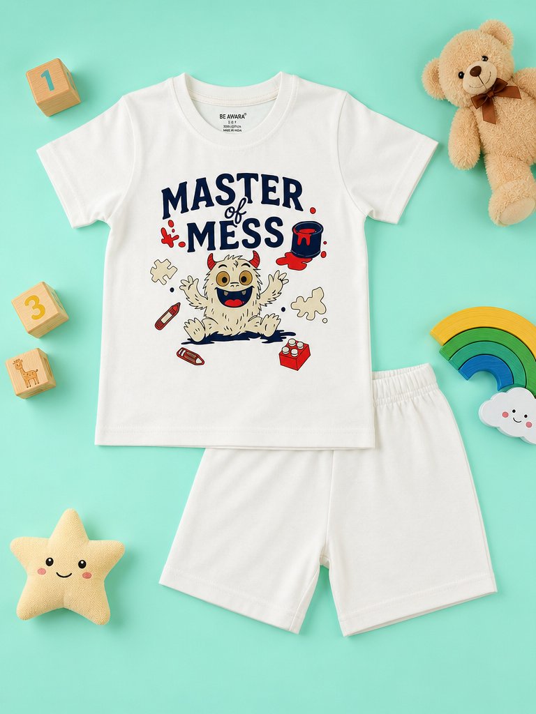 Master of Mess T-Shirt & Shorts Set