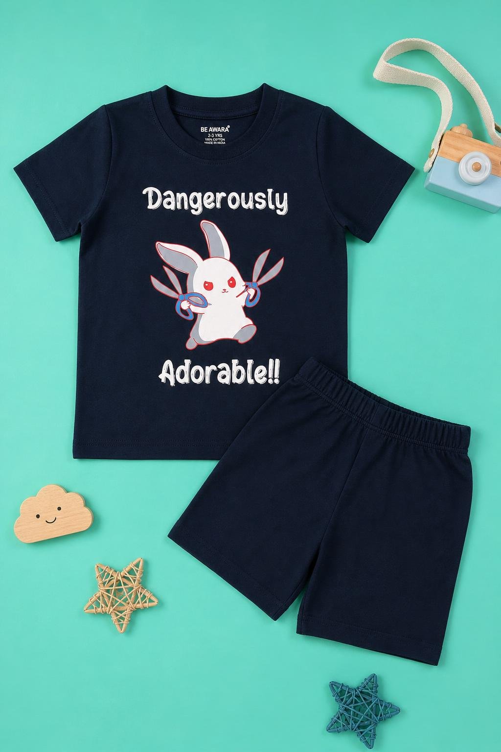 Dangerously Adorable T-Shirt & Shorts Set