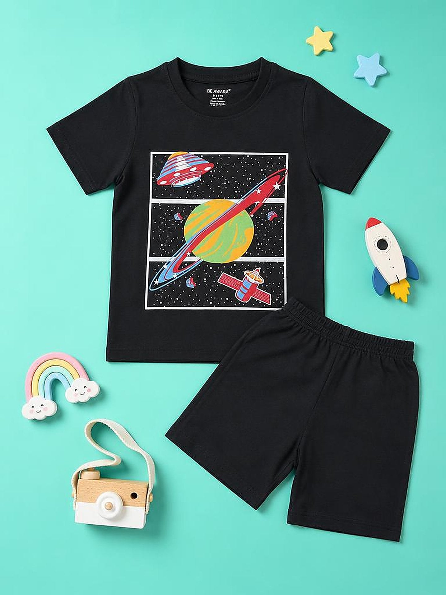 Galaxy T-Shirt & Shorts Set