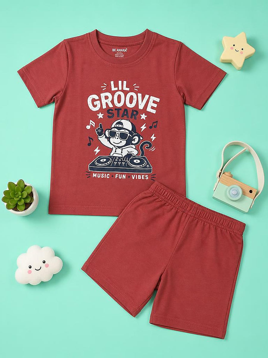 Lil Groove Star T-Shirt & Shorts Set