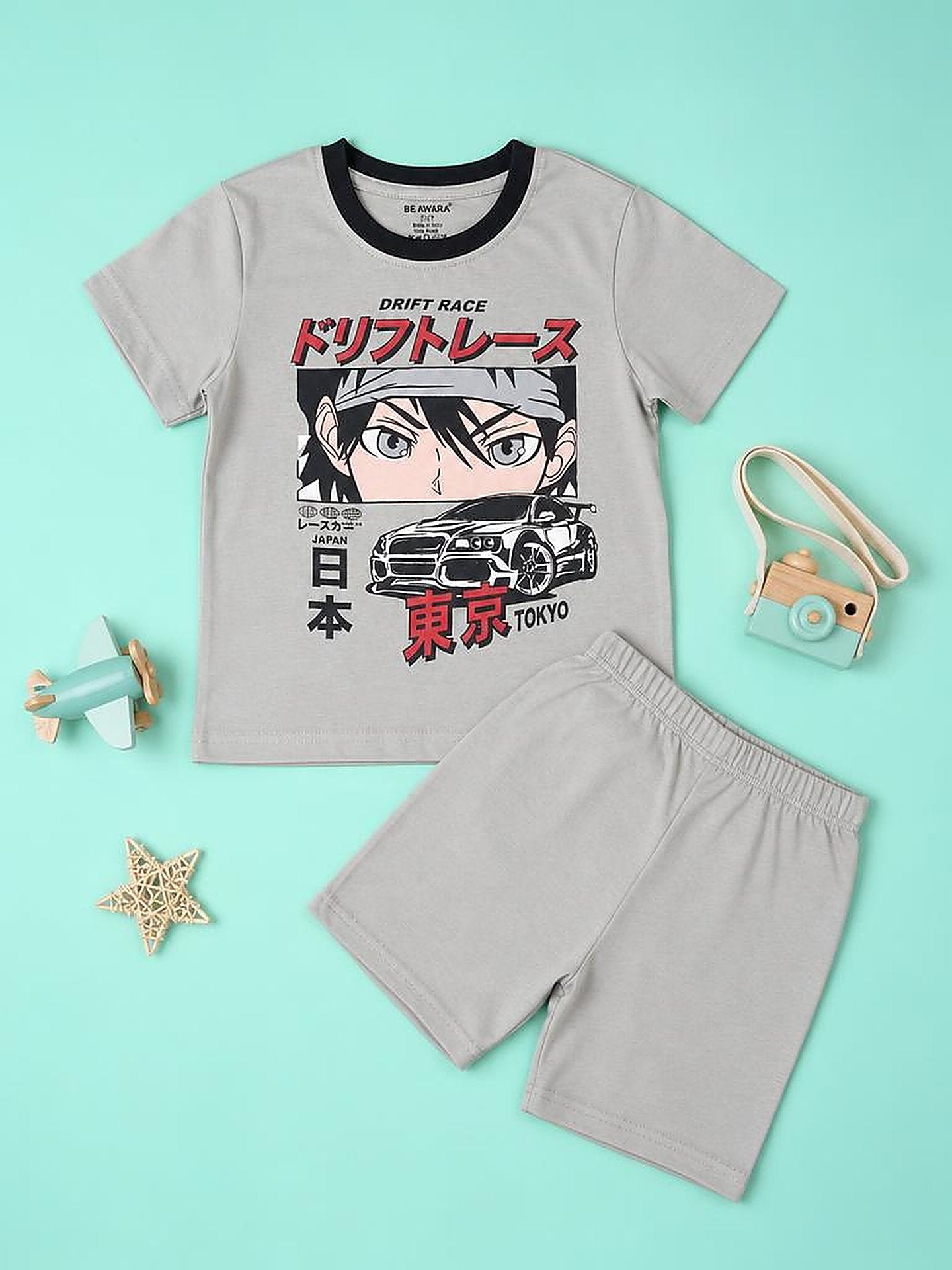 Drift Race T-Shirt & Shorts Set