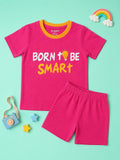 Born To Be Smart T-Shirt & Shorts Set
