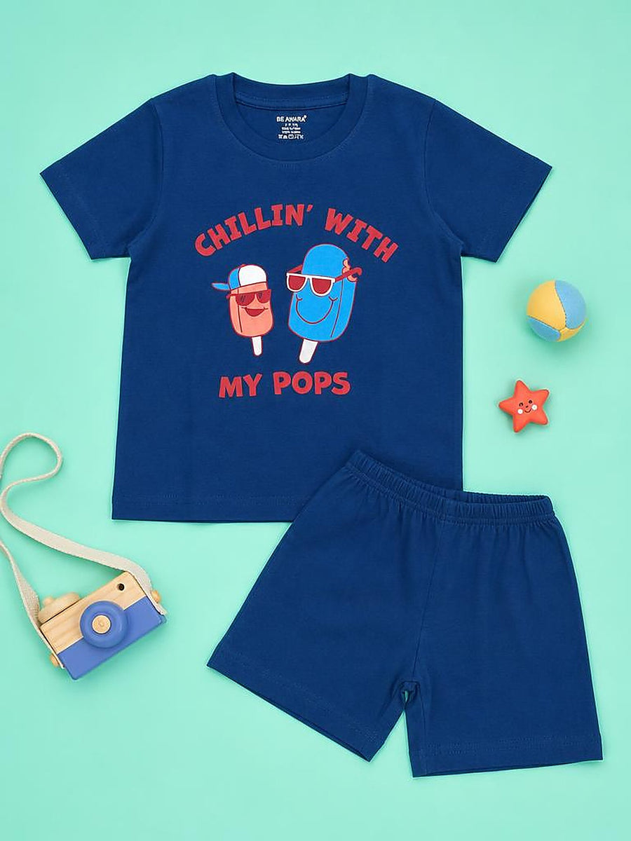 Chilling With My Pops T-Shirt & Shorts Set