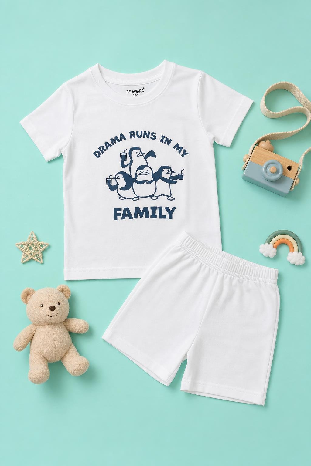 Drama Runs In My Family T-Shirt & Shorts Set