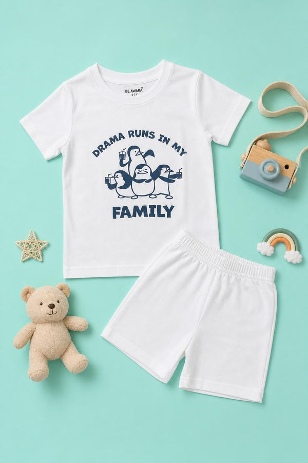 Drama Runs In My Family T-Shirt & Shorts Set