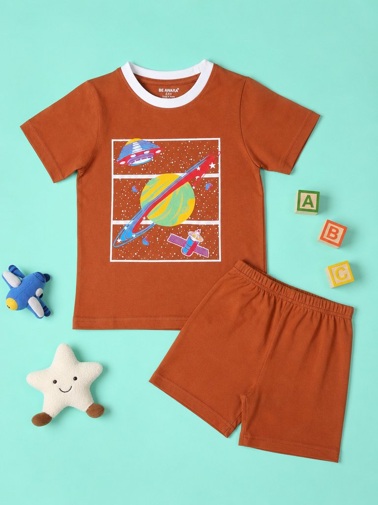 Galaxy T-Shirt & Shorts Set