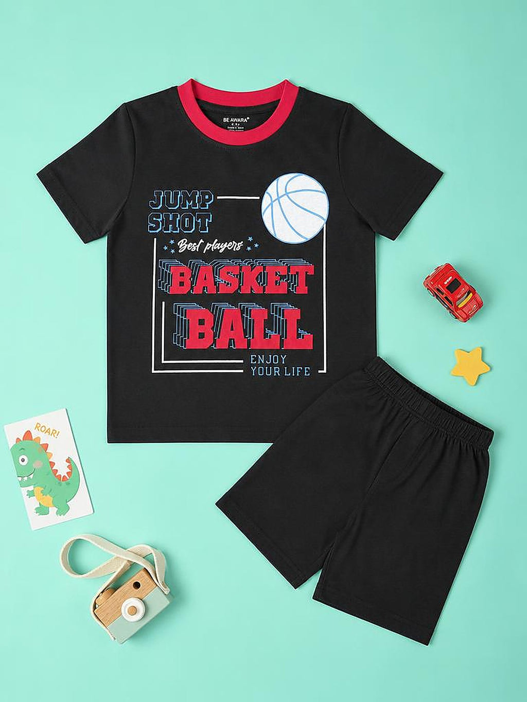 Basket Ball T-Shirt & Shorts Set