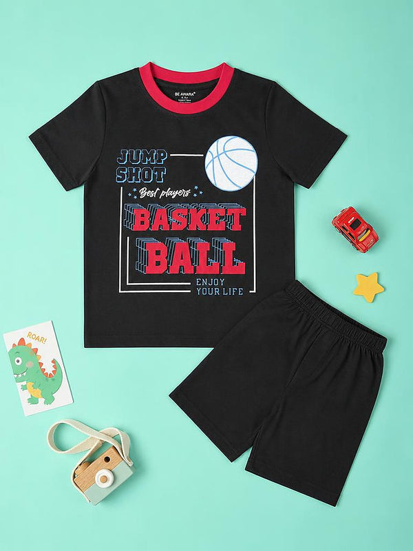 Basket Ball T-Shirt & Shorts Set