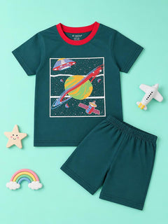 Galaxy T-Shirt & Shorts Set