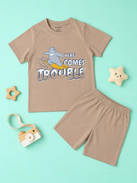 Here Comes Trouble T-Shirt & Shorts Set