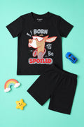 Born To Be Spoiled T-Shirt & Shorts Set