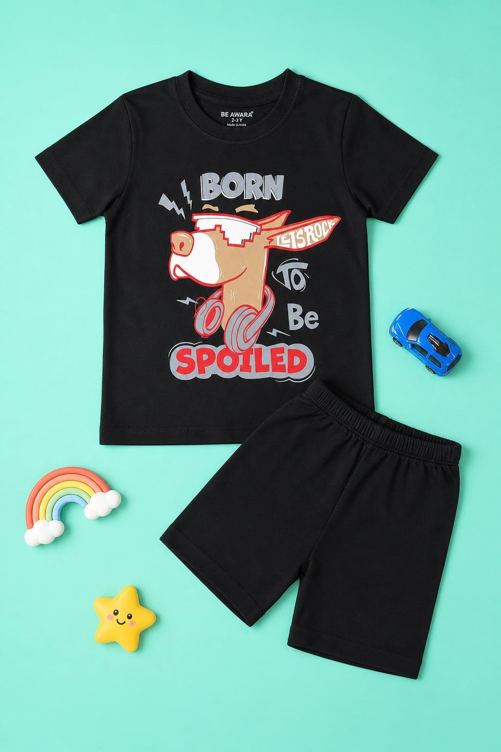 Born To Be Spoiled T-Shirt & Shorts Set