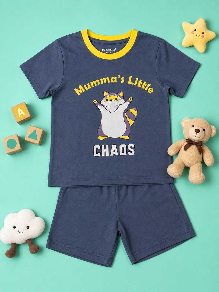 Mumma's Little Chaos T-Shirt & Shorts Set