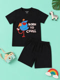 Born To Chill T-Shirt & Shorts Set
