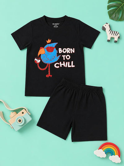 Born To Chill T-Shirt & Shorts Set