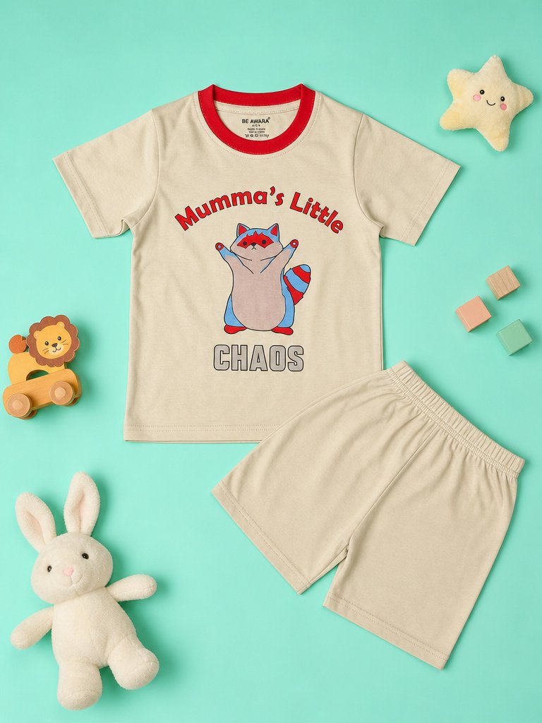 Mumma's Little Chaos T-Shirt & Shorts Set