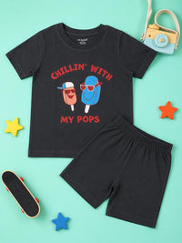Chilling With My Pops T-Shirt & Shorts Set