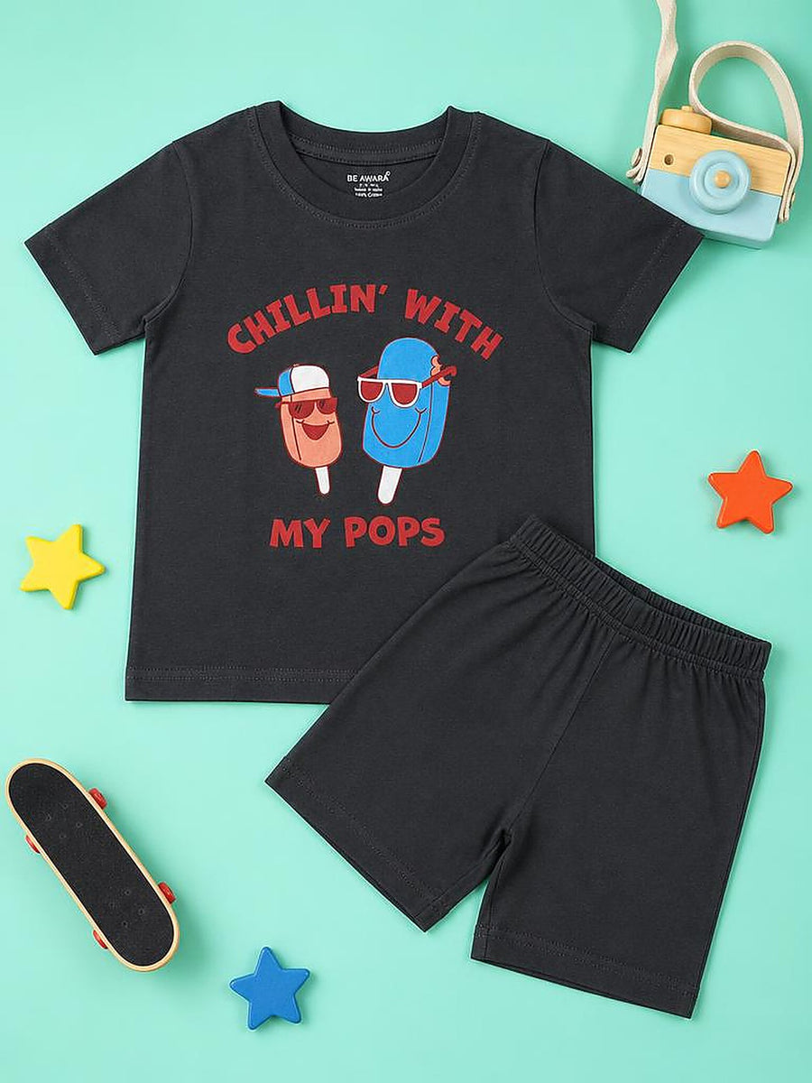 Chilling With My Pops T-Shirt & Shorts Set