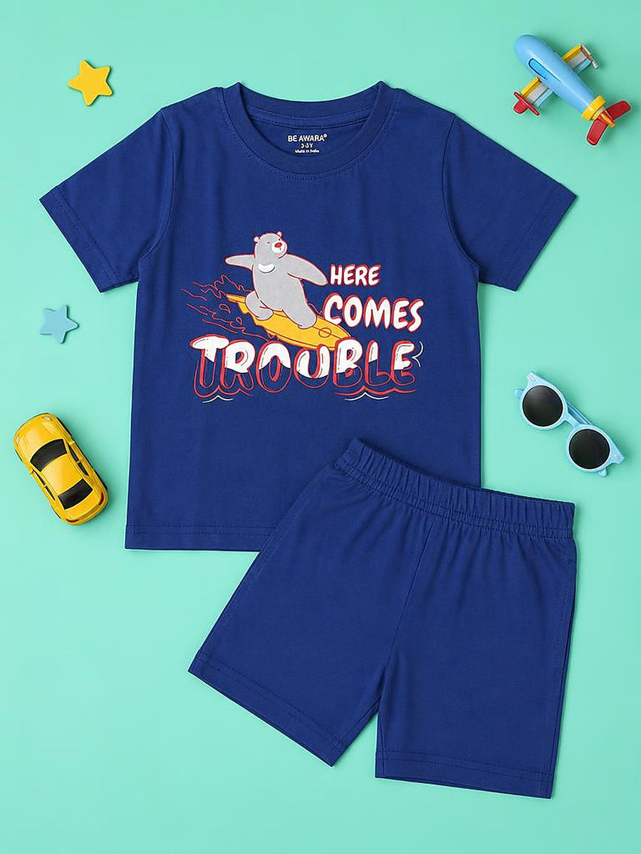 Here Comes Trouble T-Shirt & Shorts Set