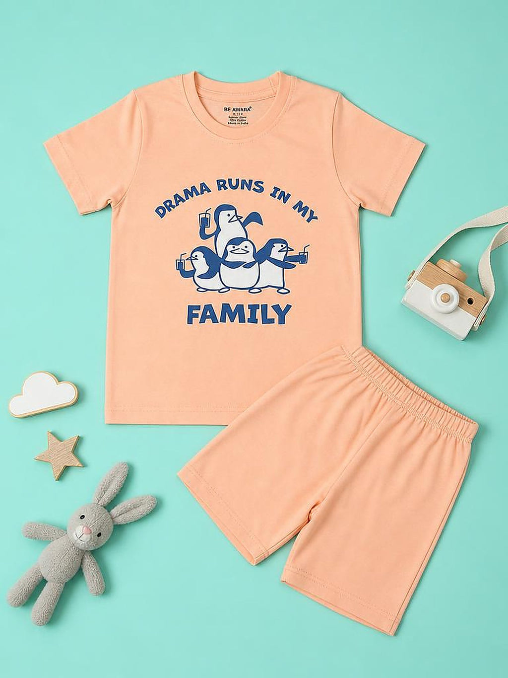Drama Runs In My Family T-Shirt & Shorts Set