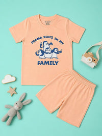 Drama Runs In My Family T-Shirt & Shorts Set