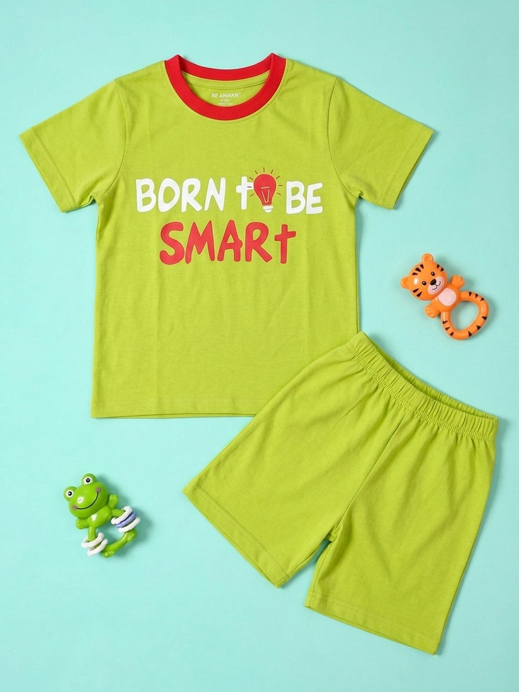 Born To Be Smart T-Shirt & Shorts Set