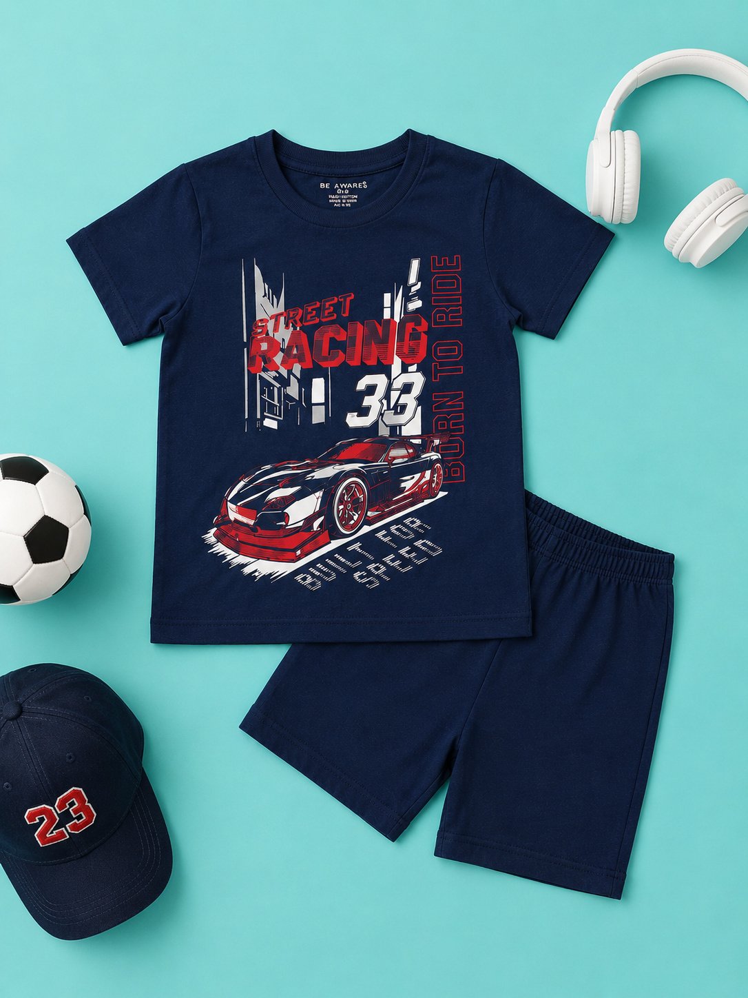 Racer T-Shirt & Shorts Set