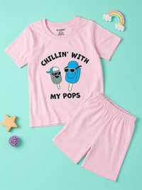 Chilling With My Pops T-Shirt & Shorts Set