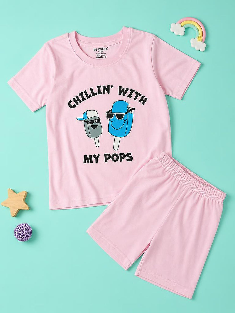 Chilling With My Pops T-Shirt & Shorts Set