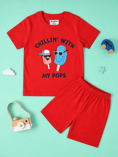 Chilling With My Pops T-Shirt & Shorts Set