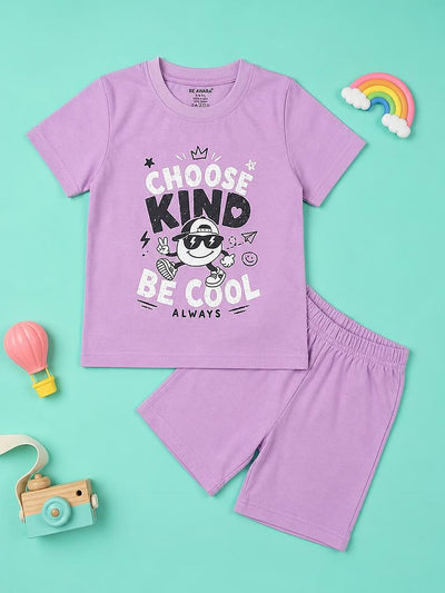 Choose Kind Be Cool T-Shirt & Shorts Set