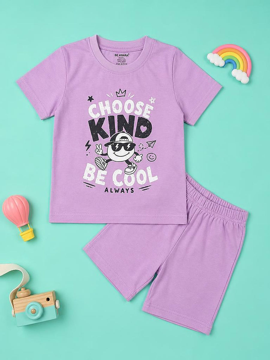 Choose Kind Be Cool T-Shirt & Shorts Set