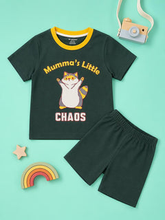 Mumma's Little Chaos T-Shirt & Shorts Set