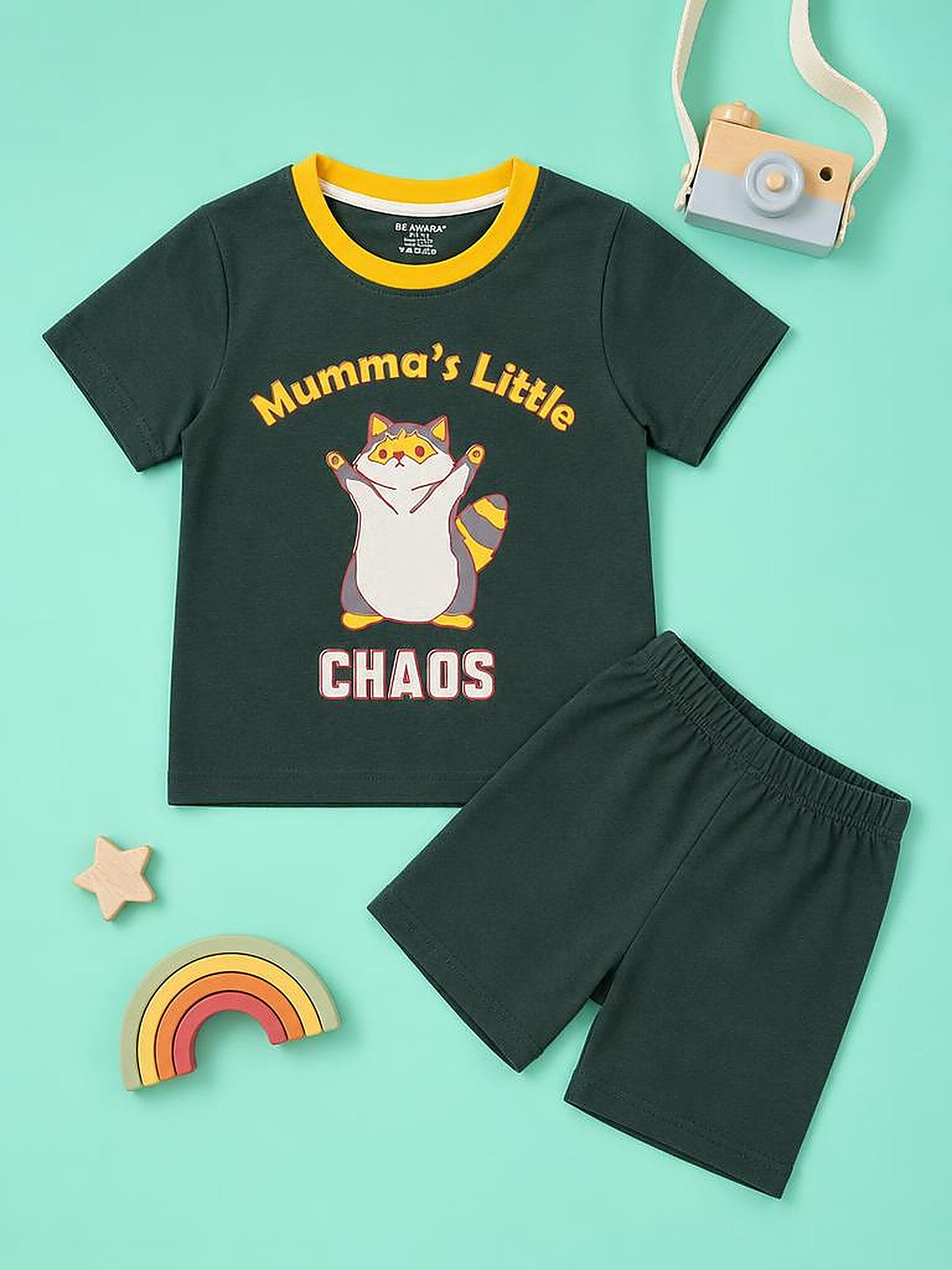 Mumma's Little Chaos T-Shirt & Shorts Set