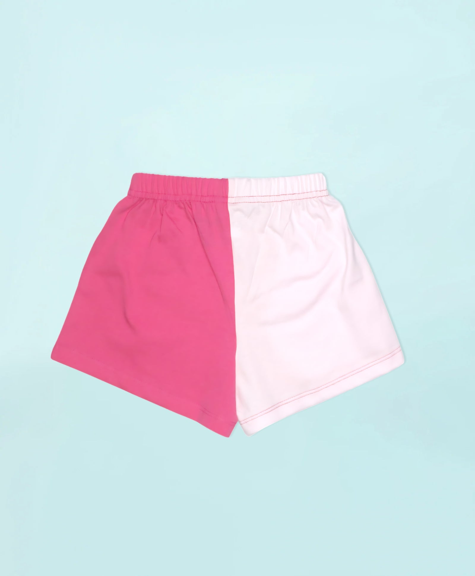 Girls Dual Tone Color Block Tank Top and Shorts Set