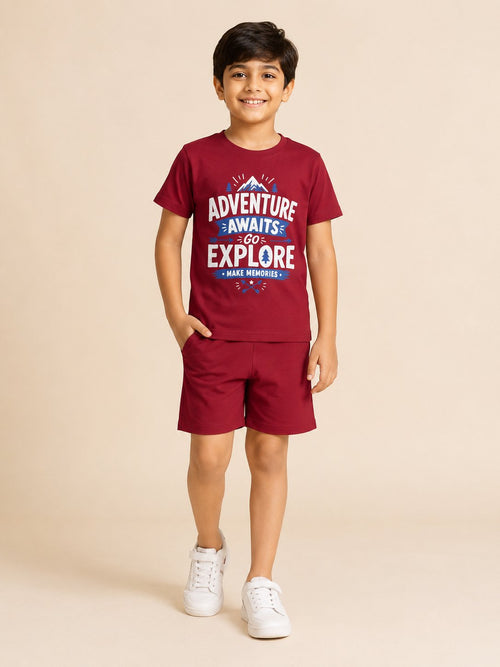 Adventure Awaits T-Shirt & Shorts Set