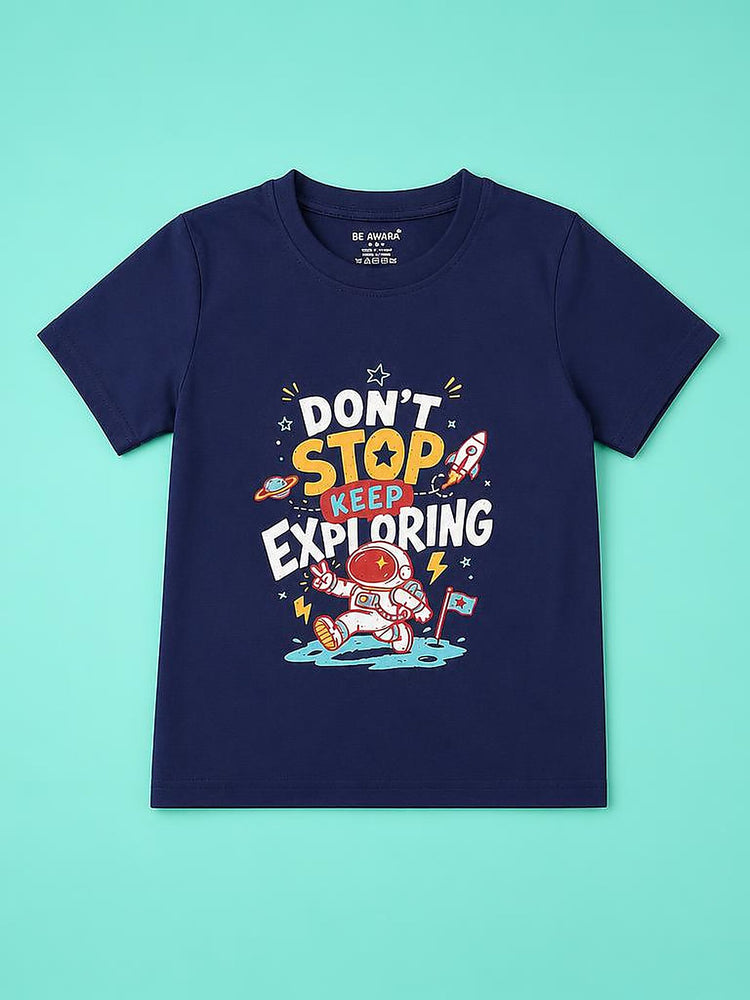 Dont Stop Keep Exploring T-Shirt & Shorts Set