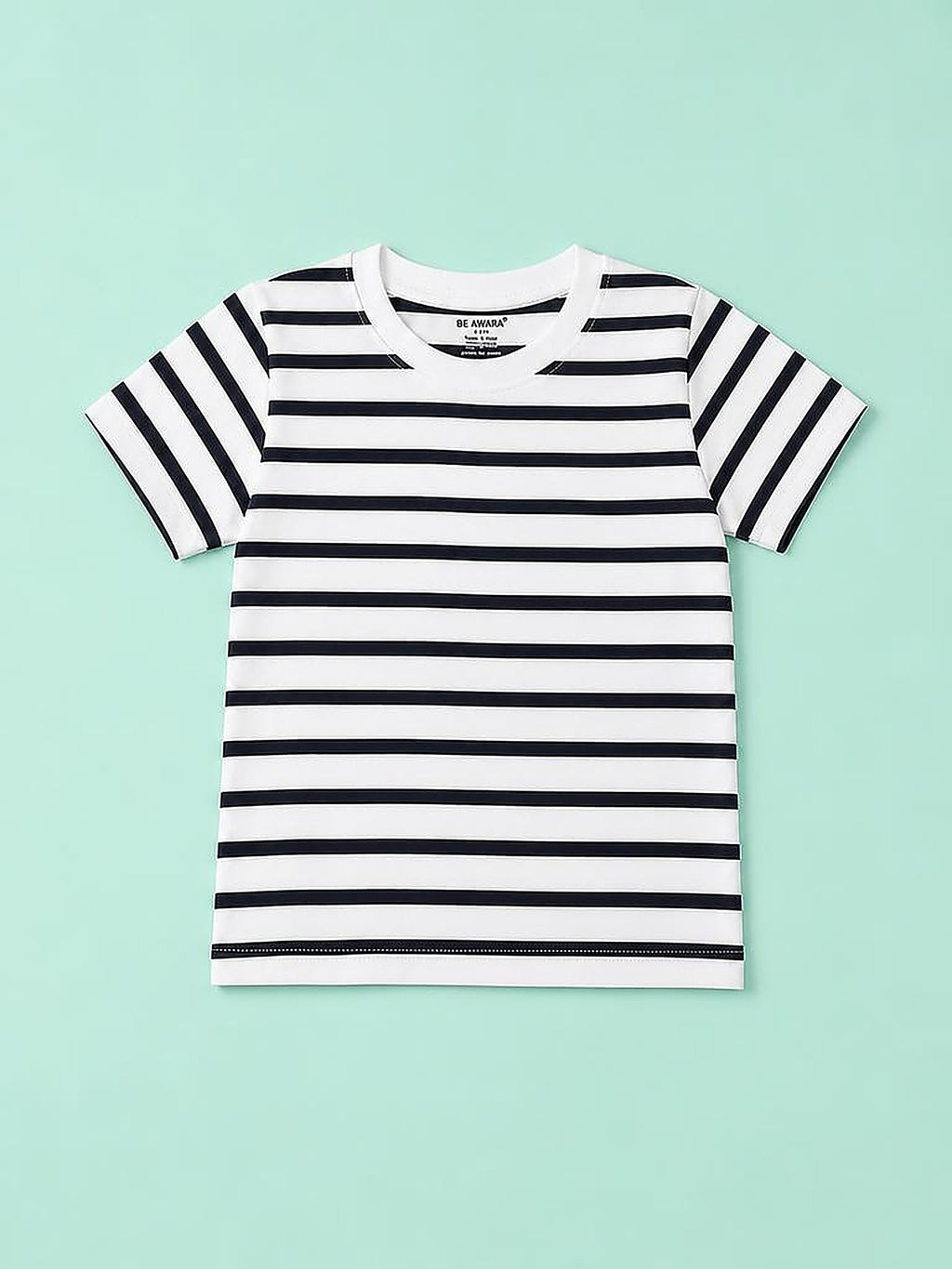 Black Stripe T-Shirt & Shorts Set