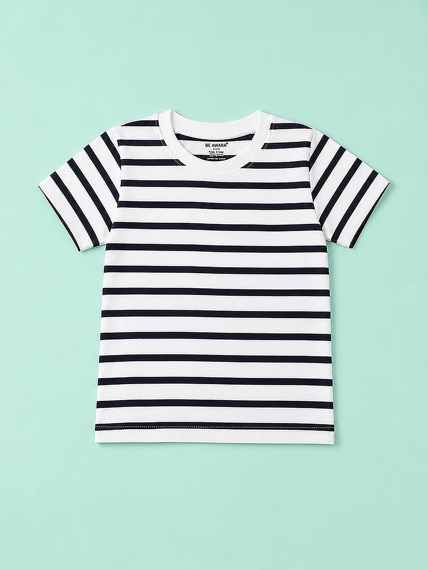 Black Stripe T-Shirt & Shorts Set
