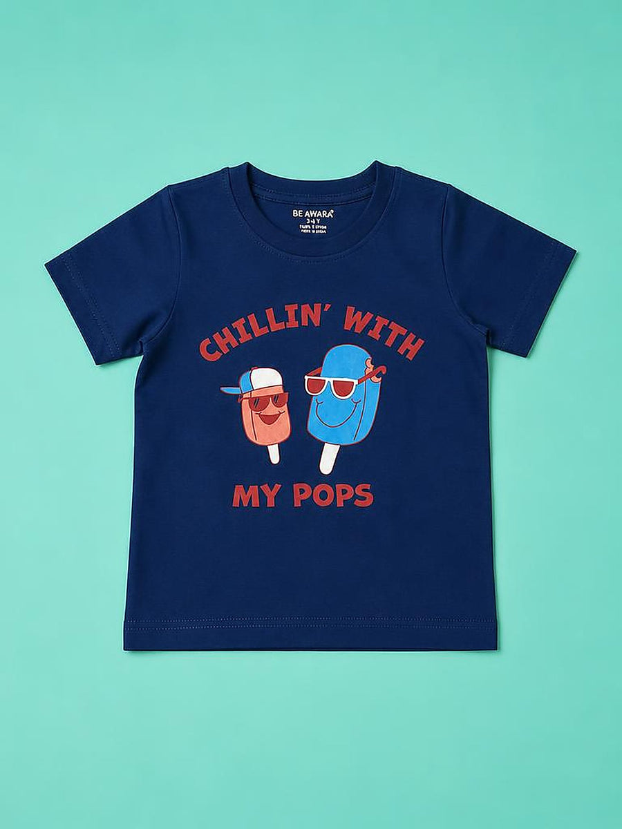 Chilling With My Pops T-Shirt & Shorts Sets