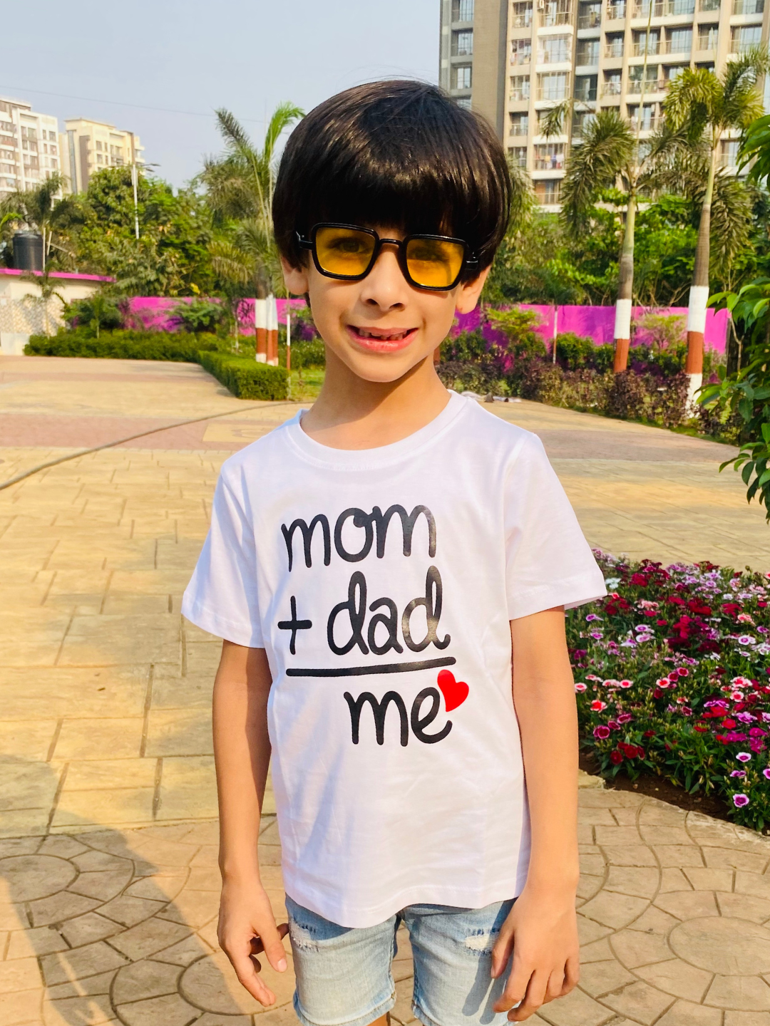 Mom+Dad= Me Kids T-Shirt