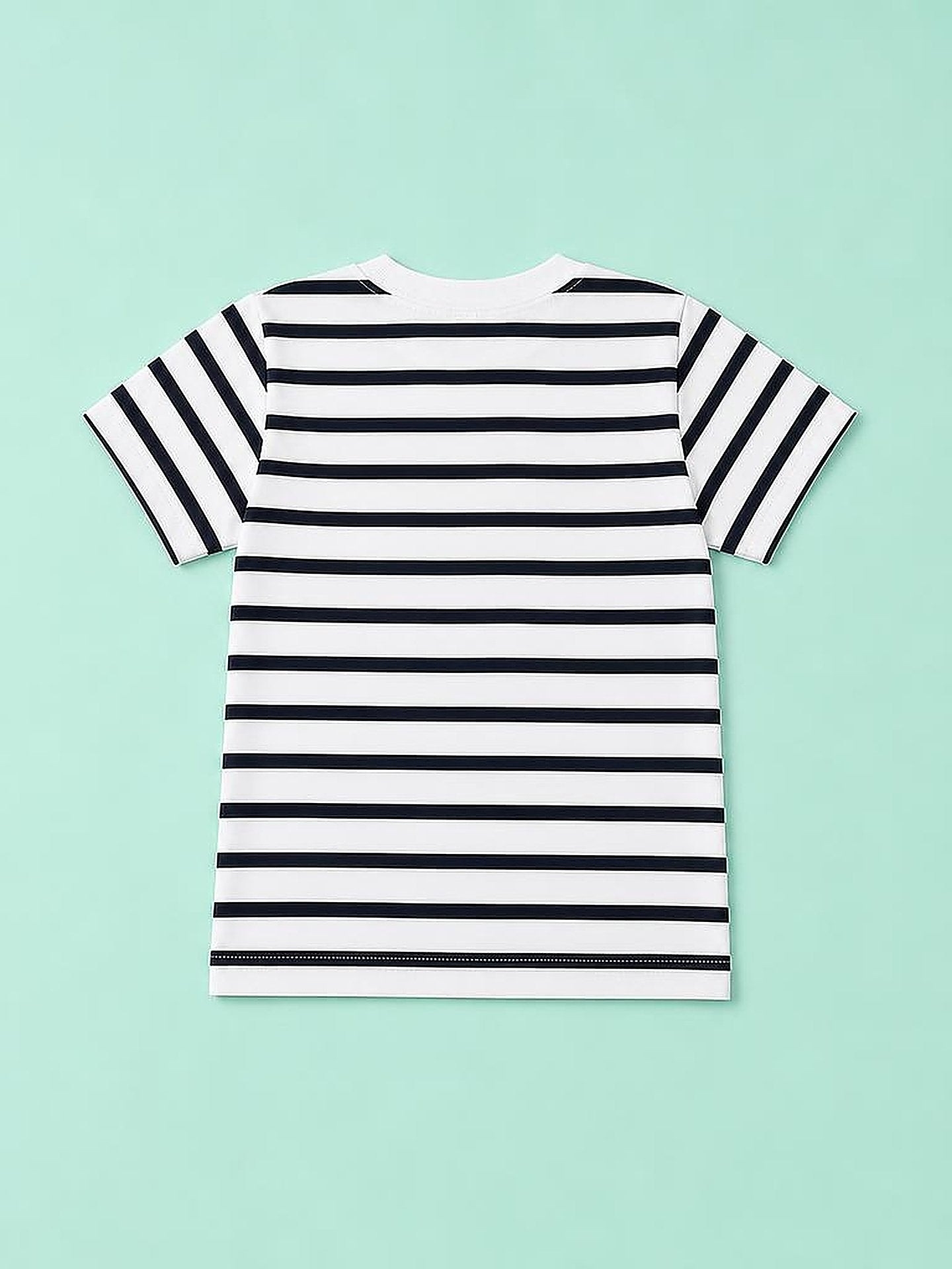 Black Stripe T-Shirt & Shorts Set
