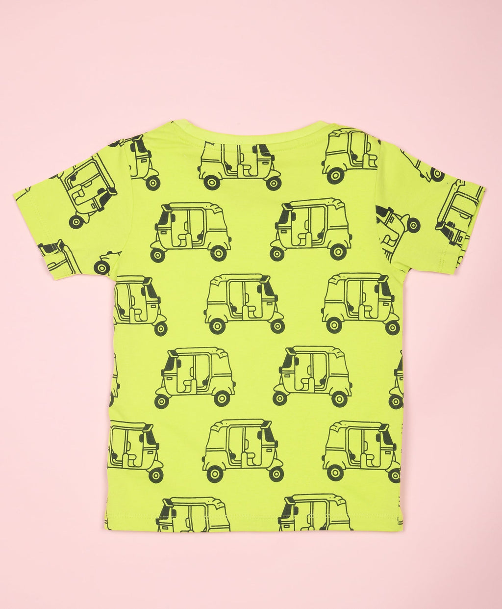 Auto Rickshaw Pattern Half Sleeves T-Shirt & Shorts Set - Be Awara