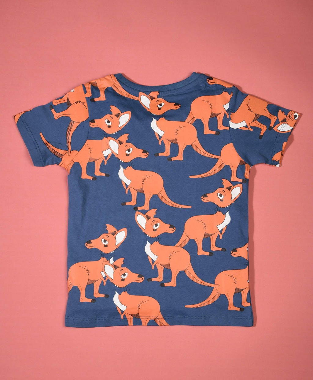 Kangaroo Pattern Half Sleeves T-Shirt & Shorts Set - Be Awara