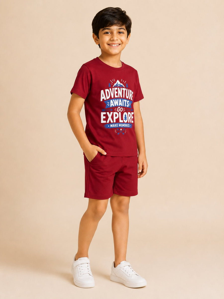 Adventure Awaits T-Shirt & Shorts Set