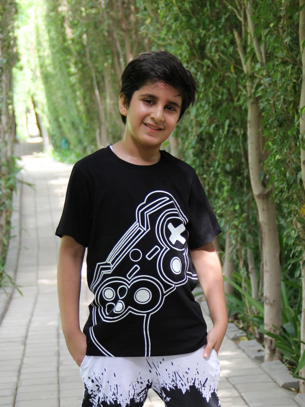 PS2 Controller Kids Half Sleeves Round Neck T- Shirt