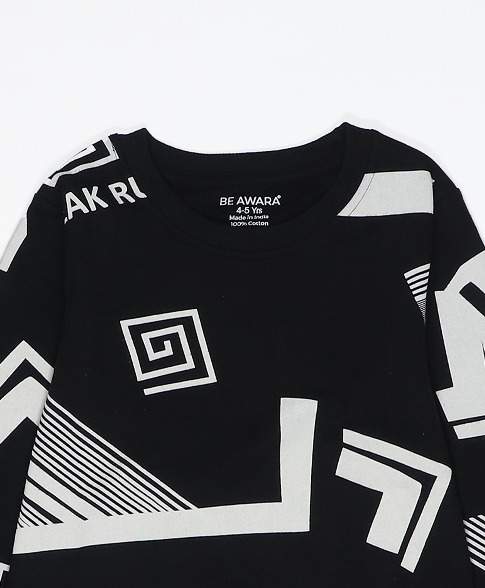 Abstract Pattern Kids Sweatshirt & Joggers Set